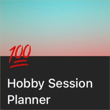 Hobby Session Planner Hobby Session Planner
